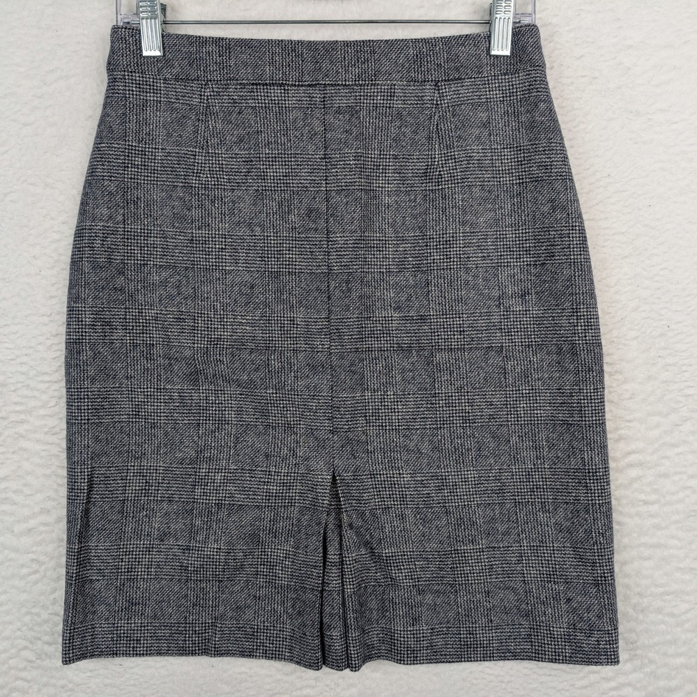 Brooks Brothers Skirt Women's Size 2 Wool Blue Plaid